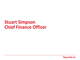 Stuart Simpson Chief Finance Officer